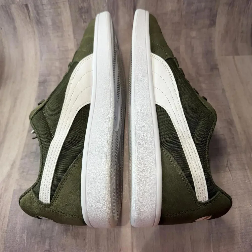Puma Astro Kick Mens Sz 11.5 Suede Low Top Forrest Night Olive Green/White Shoes - Picture 8 of 12
